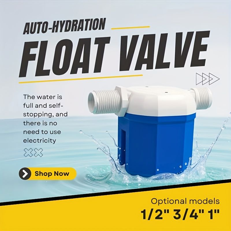 Independent Packaging Float Valve That Automatically Stops Water Flow And Controls Water Replenishment 3/4" Upper water inflow