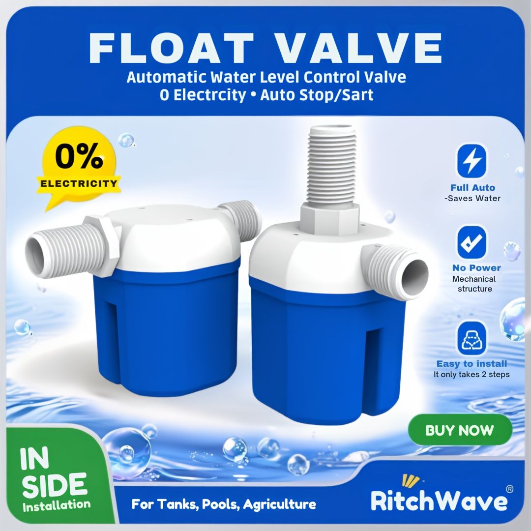 Independent Packaging Float Valve That Automatically Stops Water Flow And Controls Water Replenishment 1/2" Side water inflow
