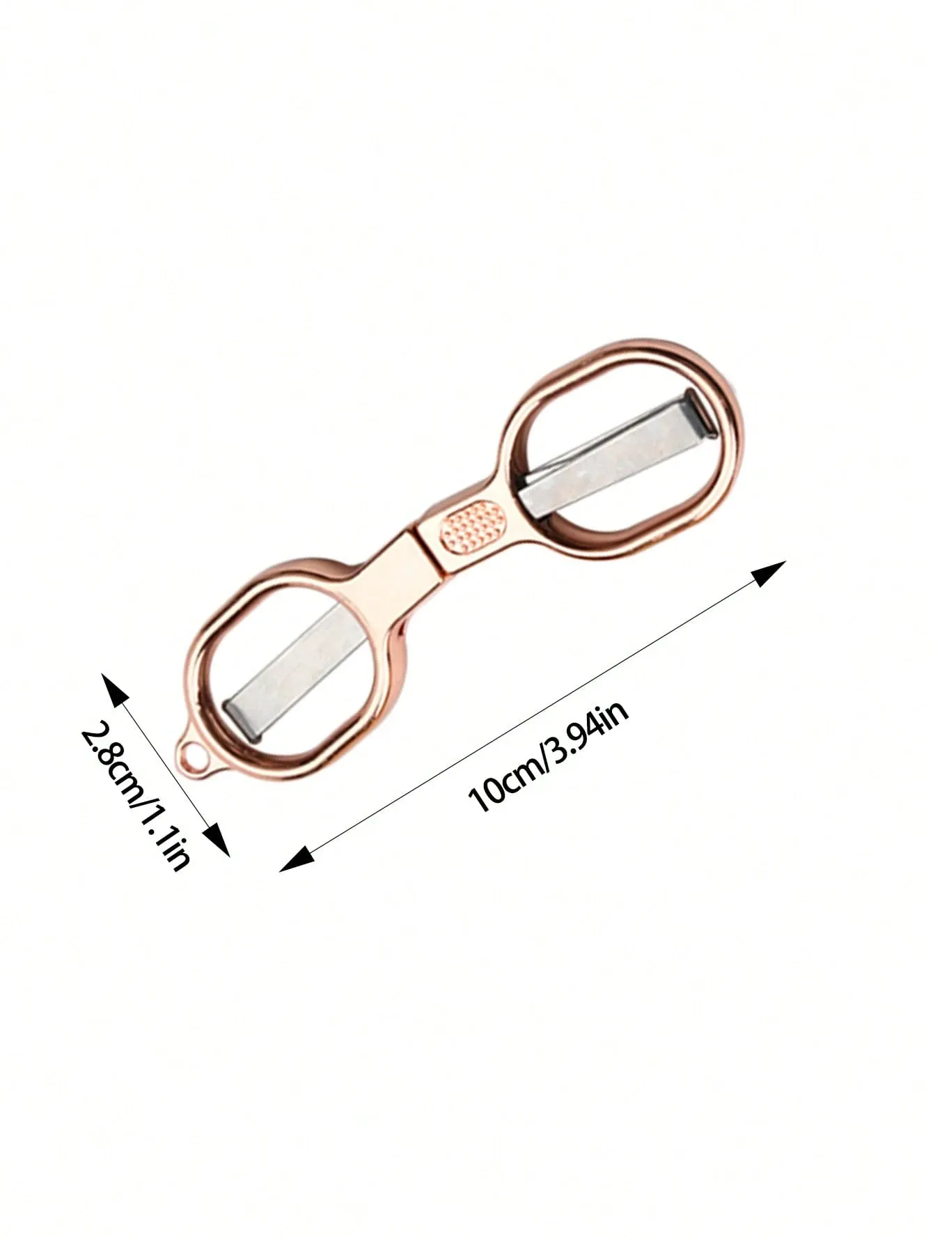 Double Circle Retro Folding Scissors Portable Small Scissors Carry Mini For Private Fishing Travel Home Use