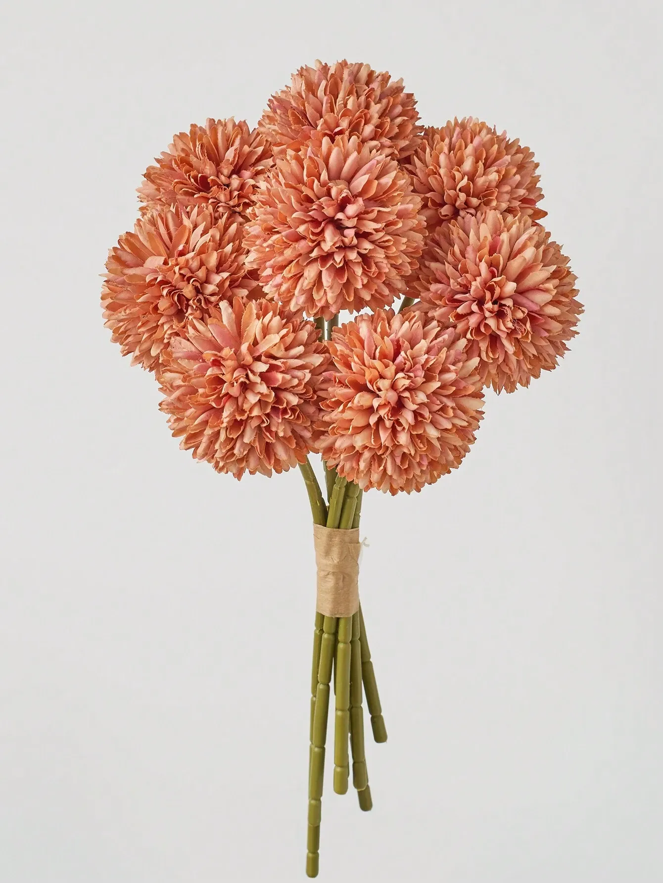 16pcs Artificial Chrysanthemum Ball Flowers Dandelion Hydrangea Arrangement Bouquet For Friends Bridal Wedding Home Office Decor Ideal Valentine s Day Gift