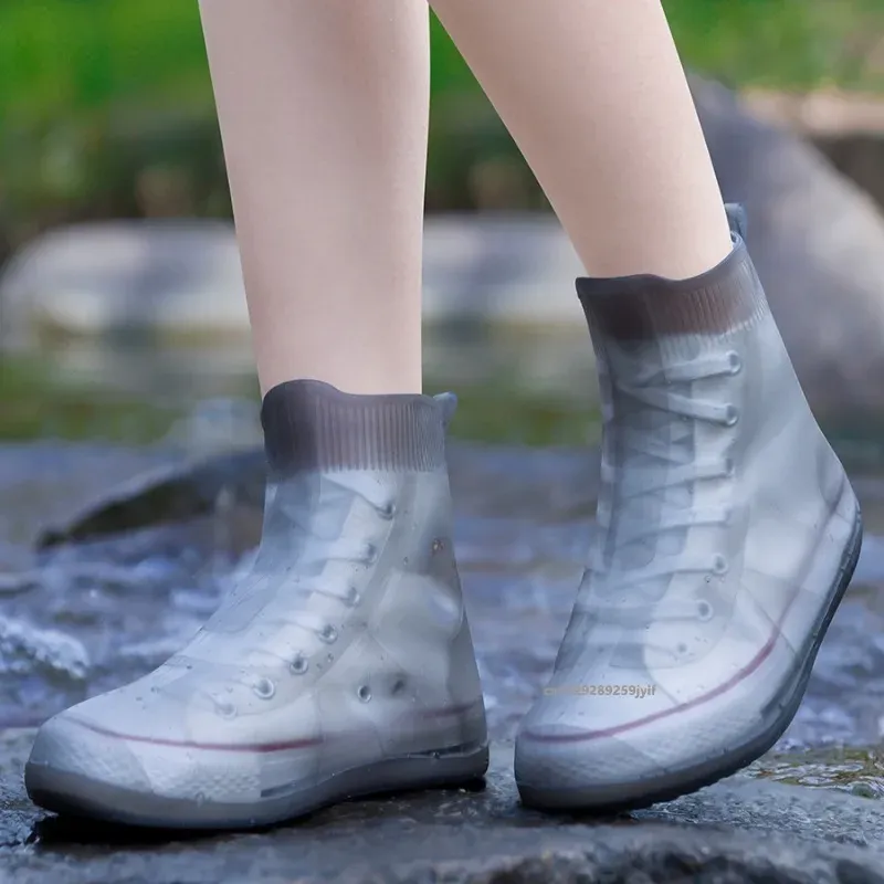 Waterproof Non-Slip Silicone Shoe Covers, Reusable Outdoor Sneaker Protectors with Enhanced Grip XL