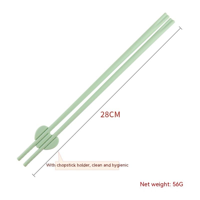 bowl Silicone Stainless Steel Long Chopsticks Cooking Chopsticks Frying Chopsticks Dinnerware Combinations Utensil with Chopsticks Rest