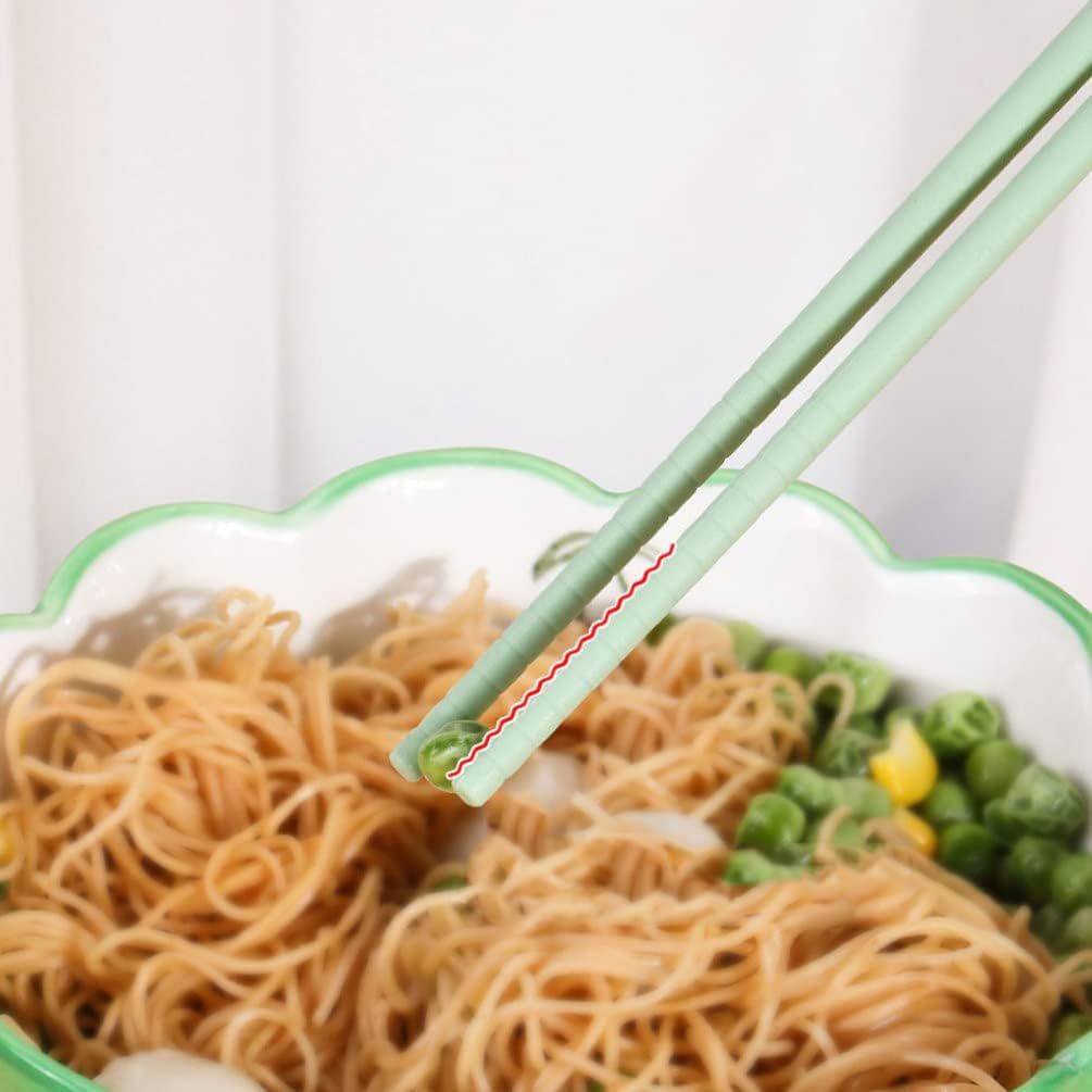 bowl Silicone Stainless Steel Long Chopsticks Cooking Chopsticks Frying Chopsticks Dinnerware Combinations Utensil with Chopsticks Rest