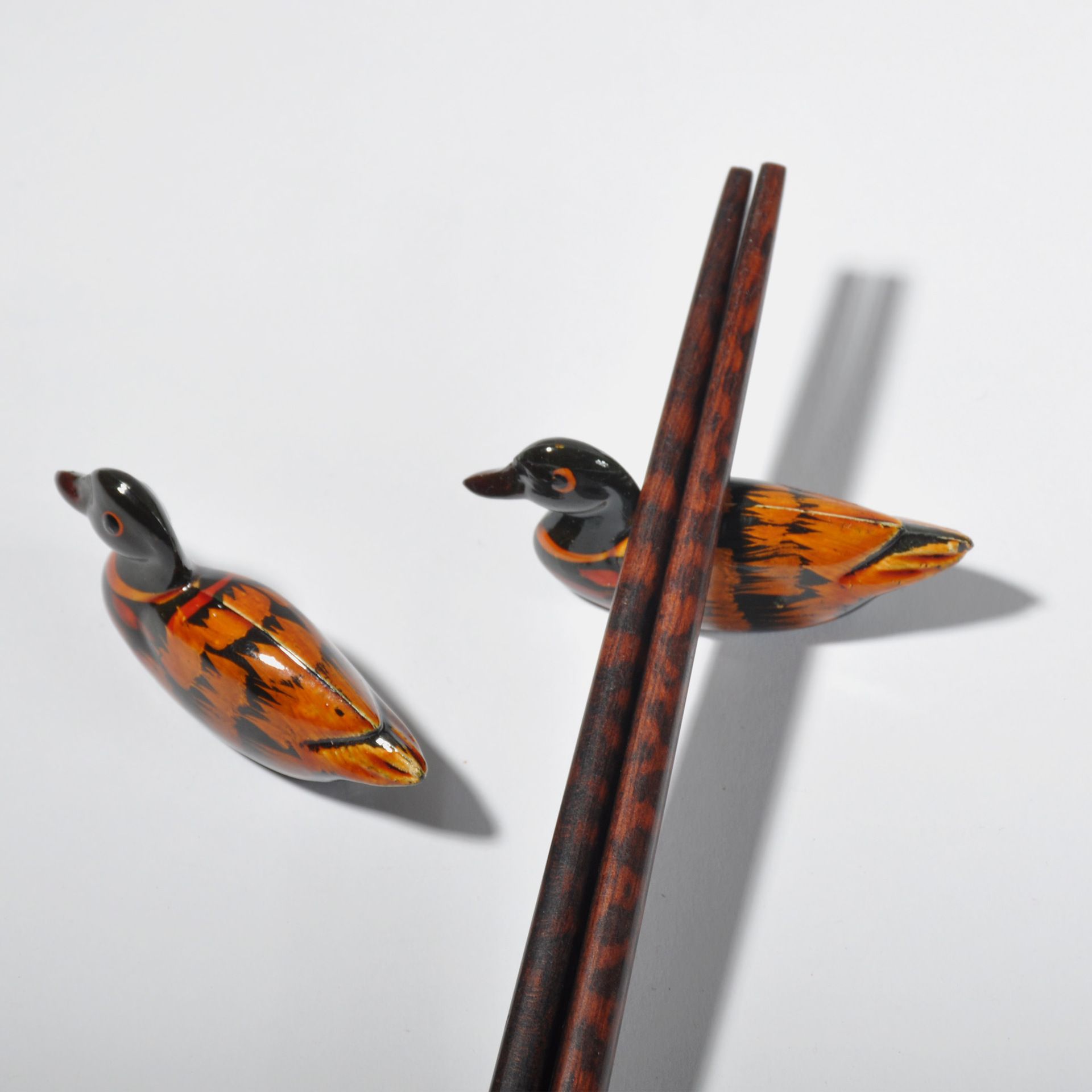 8pcs Duck Chopsticks Rest Metal Stand Spoon Holders Metal Trim Decor for Table Chopsticks Rest Holder Japandi Decor Spoon and Chopstick