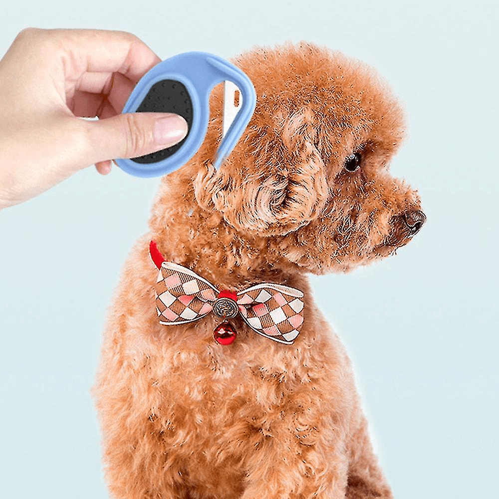 Pet Comb Dog Grooming Dematting Knife 6.7cm Blue