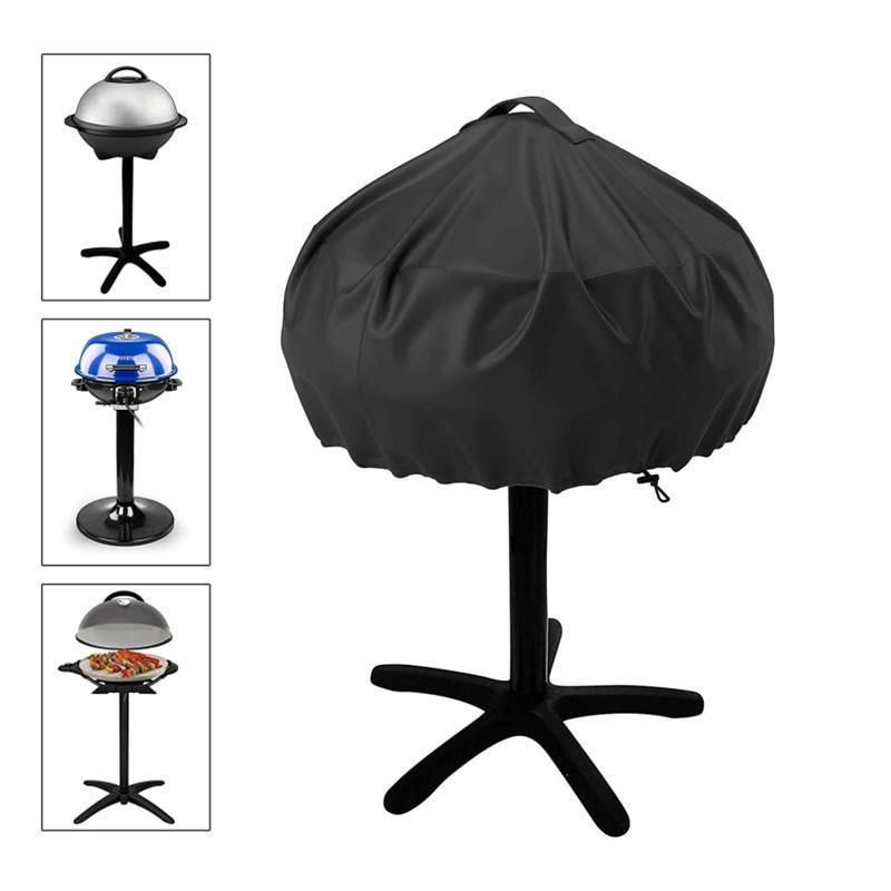 Grill Cover for Electric Grill, Easy Take Off Handle Design, All Weather Resistant Small Round Grill Cover