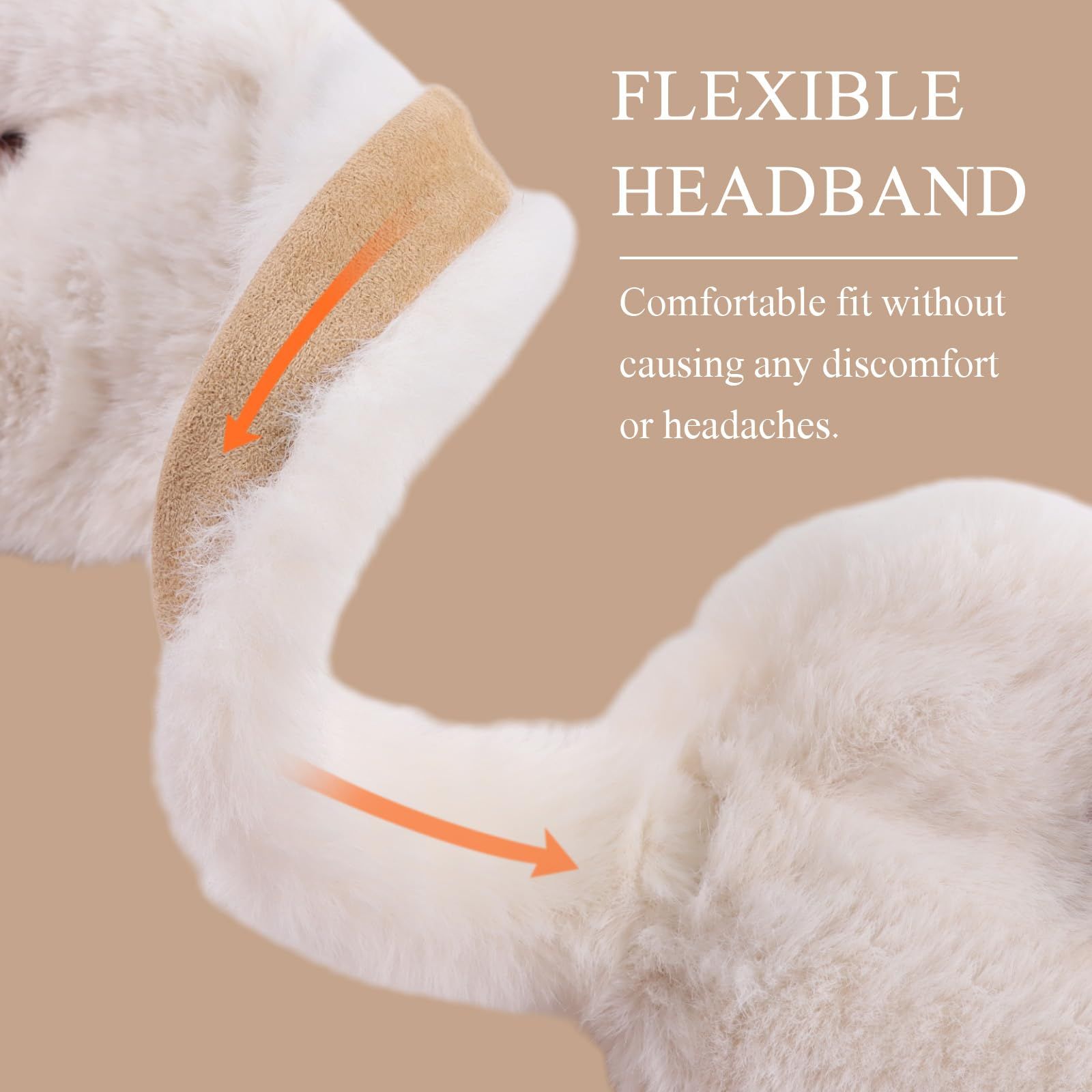 Winter Women Earmuff Foldable Ear Warmer Fluffy Ear Cover Warm Outdoor for any outdoor activities will keep your ears cozy