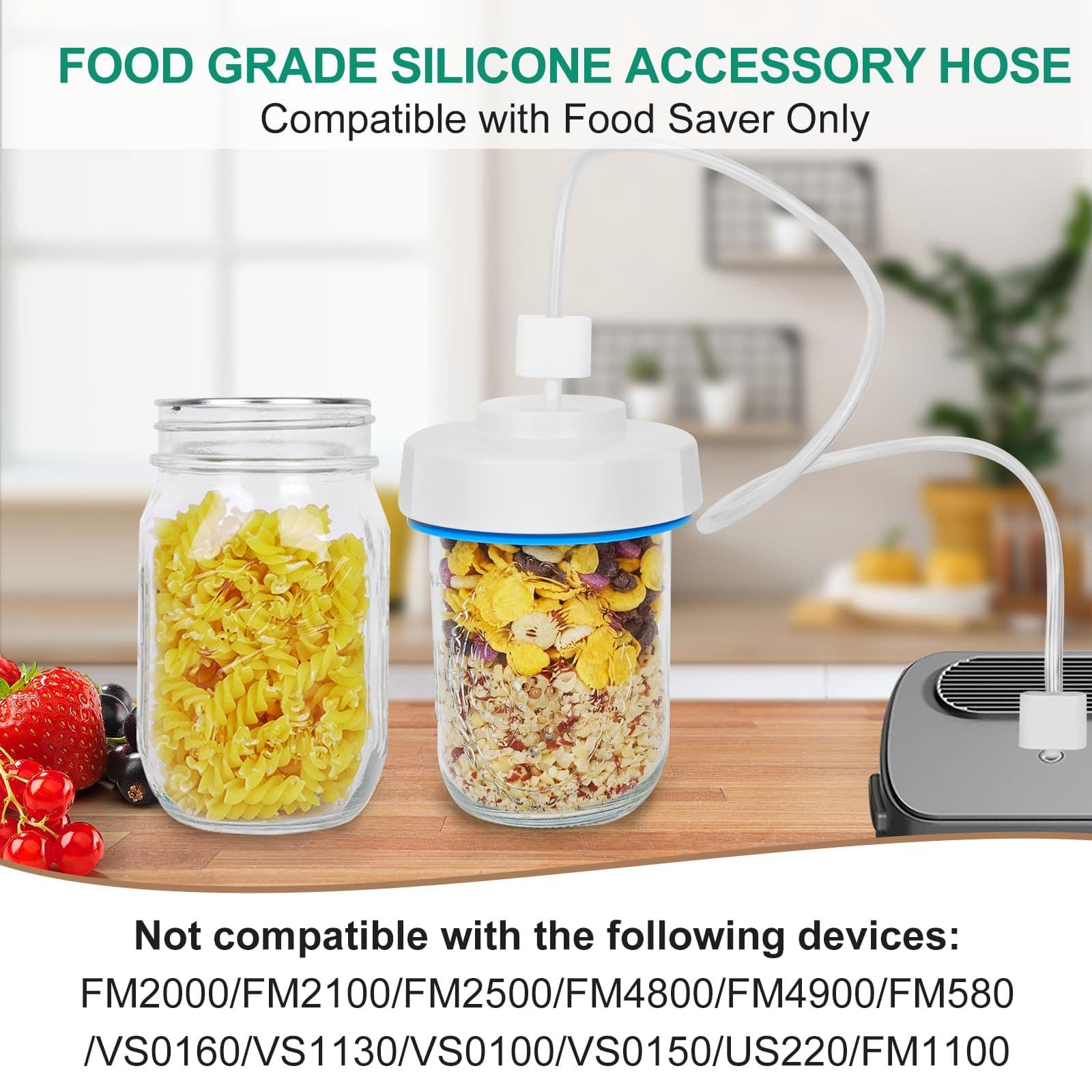 Vacuum Sealer Electric Vacuum Sealer Kit for Mason Jars Wide and Regular Mouth Food Storage
