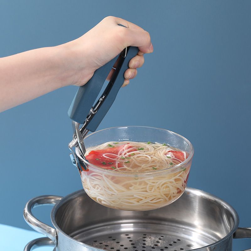 Hot Plate Gripper,Stainless Steel Bowl Clip, Kitchen Retriever Tongs Bowl Dish Pan Clip, Air Fryer Pans Gripper for Cooking 3 Pack