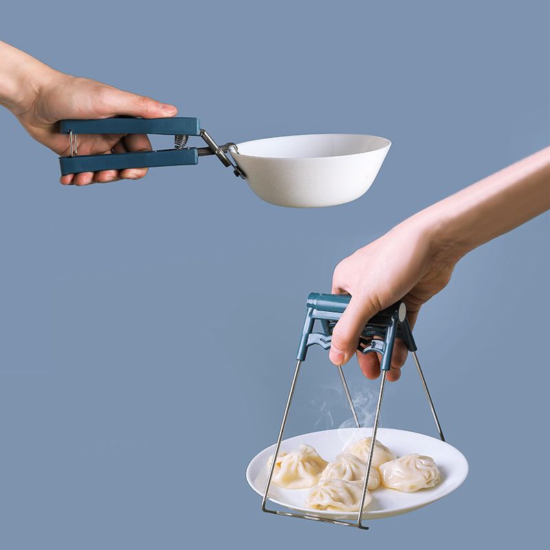 Hot Plate Gripper,Stainless Steel Bowl Clip, Kitchen Retriever Tongs Bowl Dish Pan Clip, Air Fryer Pans Gripper for Cooking 3 Pack