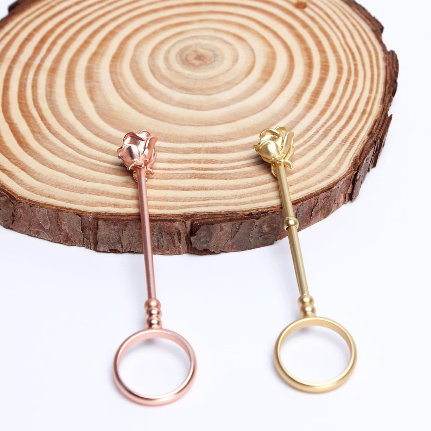 2Pcs Finger Holder Rings Rose Finger Rings Adjustable Bracket Clip, Rose Fixation Rings, Finger Decoration
