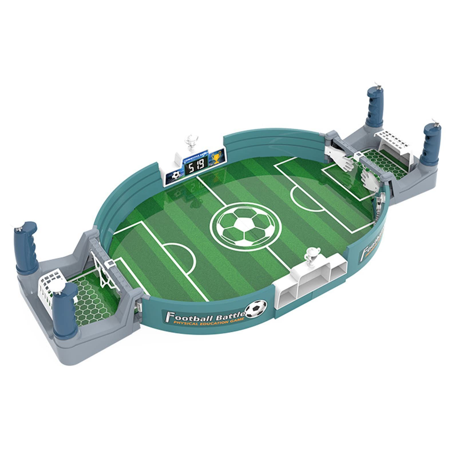 Mini Table Football Game, Tabletop Soccer Game Set, 2 Players Interactive Desktop Football Battle Board Game for Home Party