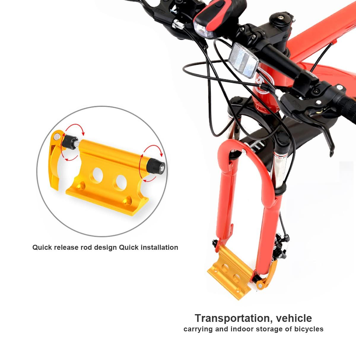 Versatile Alloy Quick Release Fork Mount Bicycle Block Car Rack Carrier Holders Road Bike Rack Front Fork Stand Holder