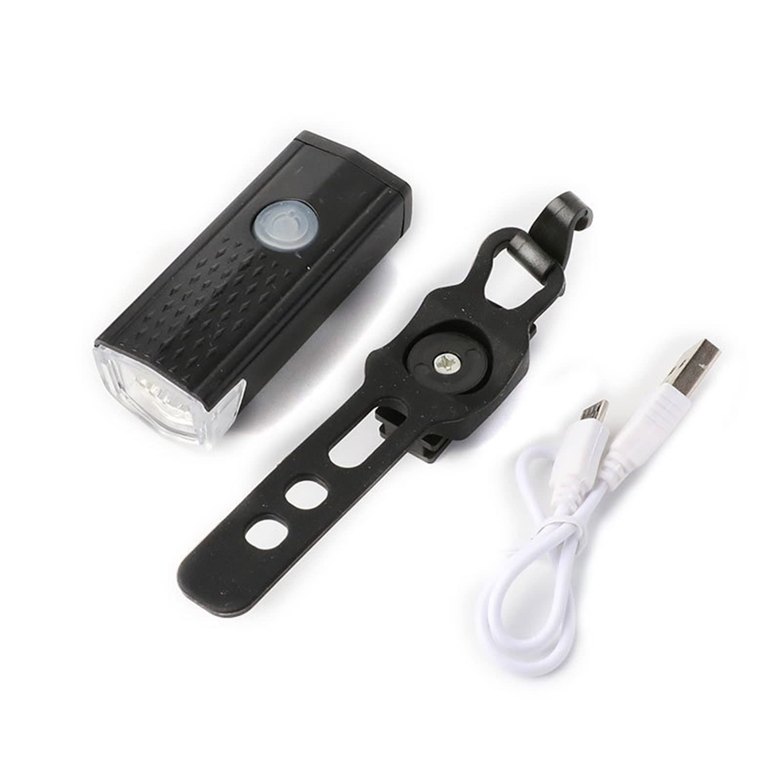 Bicycle Headlight USB Charging Long Battery Life Water Proof Mountain Bike Night Riding Safety-black
