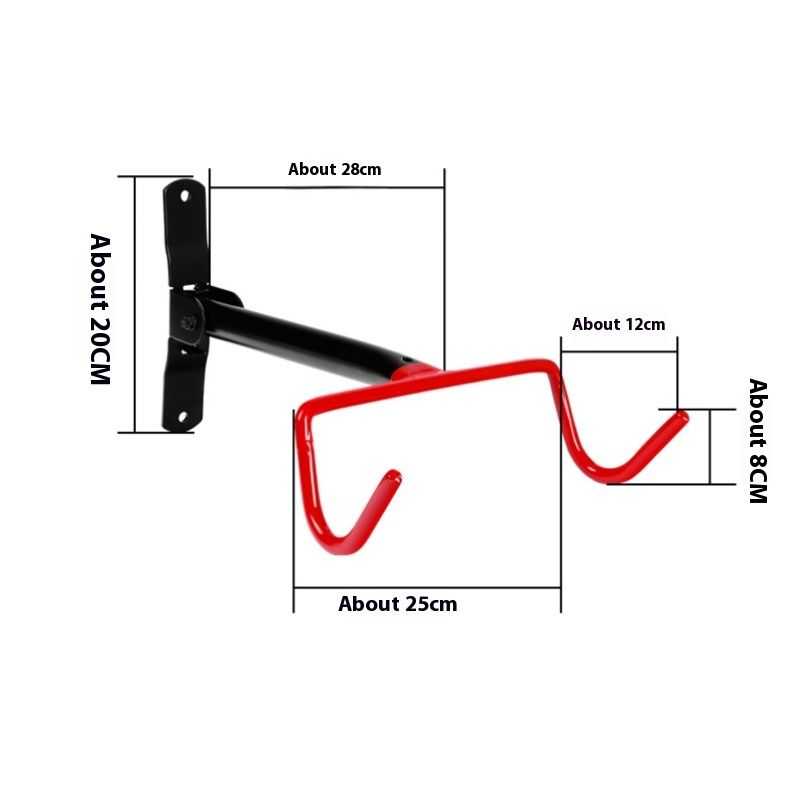 Bike Hanger Wall Mount Bike Hook Horizontal Foldable Bicycle Holder Garage Bike Storage Bicycle Hoist Heavy Duty Screws