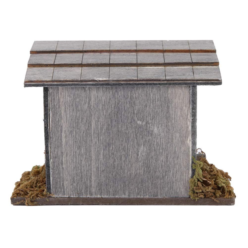 Dollhouse Miniature Chicken Coop Miniature Retro Wooden Hen House for Kids Micro Landscape Fairy Garden Decor