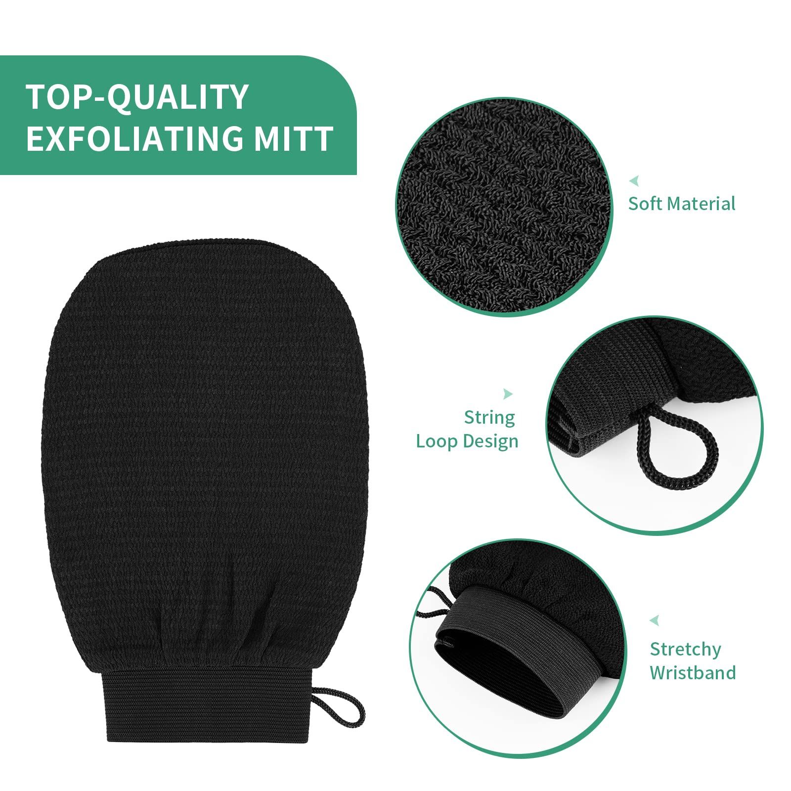 Exfoliating Glove Moroccan Scrub Exfoliating Gloves Deep Exfoliating Mitt Body Scrub Premium Scrub Wash Mitt Body Skincare