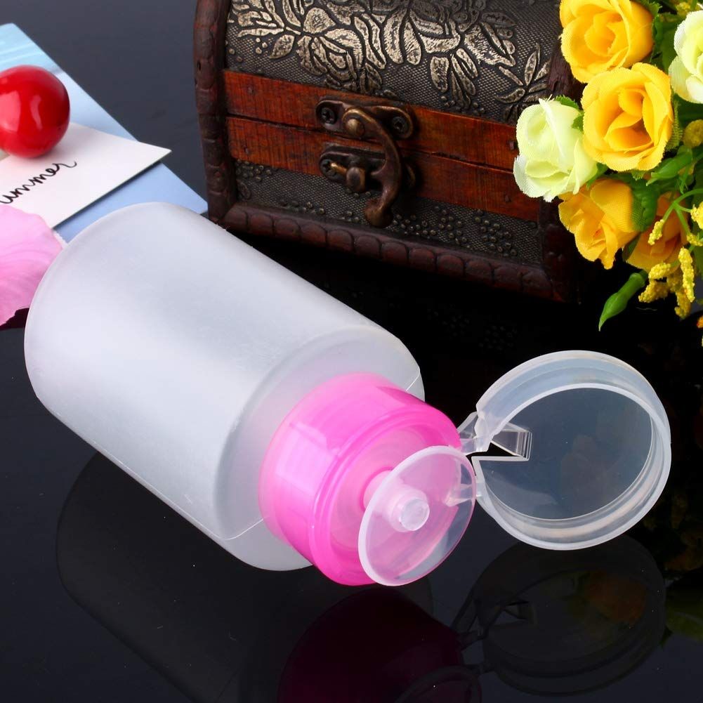 Travel Pump Bottles For Toiletries Multi Pump Bottle Set 2 Liquids Pump Bottles Dispensers For Polish Varnish Removers, Creams