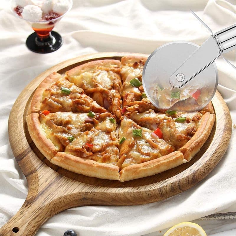 Stainless steel pizza hob/pie cutterEasy to Clean, Pizza Cutter Wheel, Cake best choice Stainless Steel Pizza Cutter Wheel