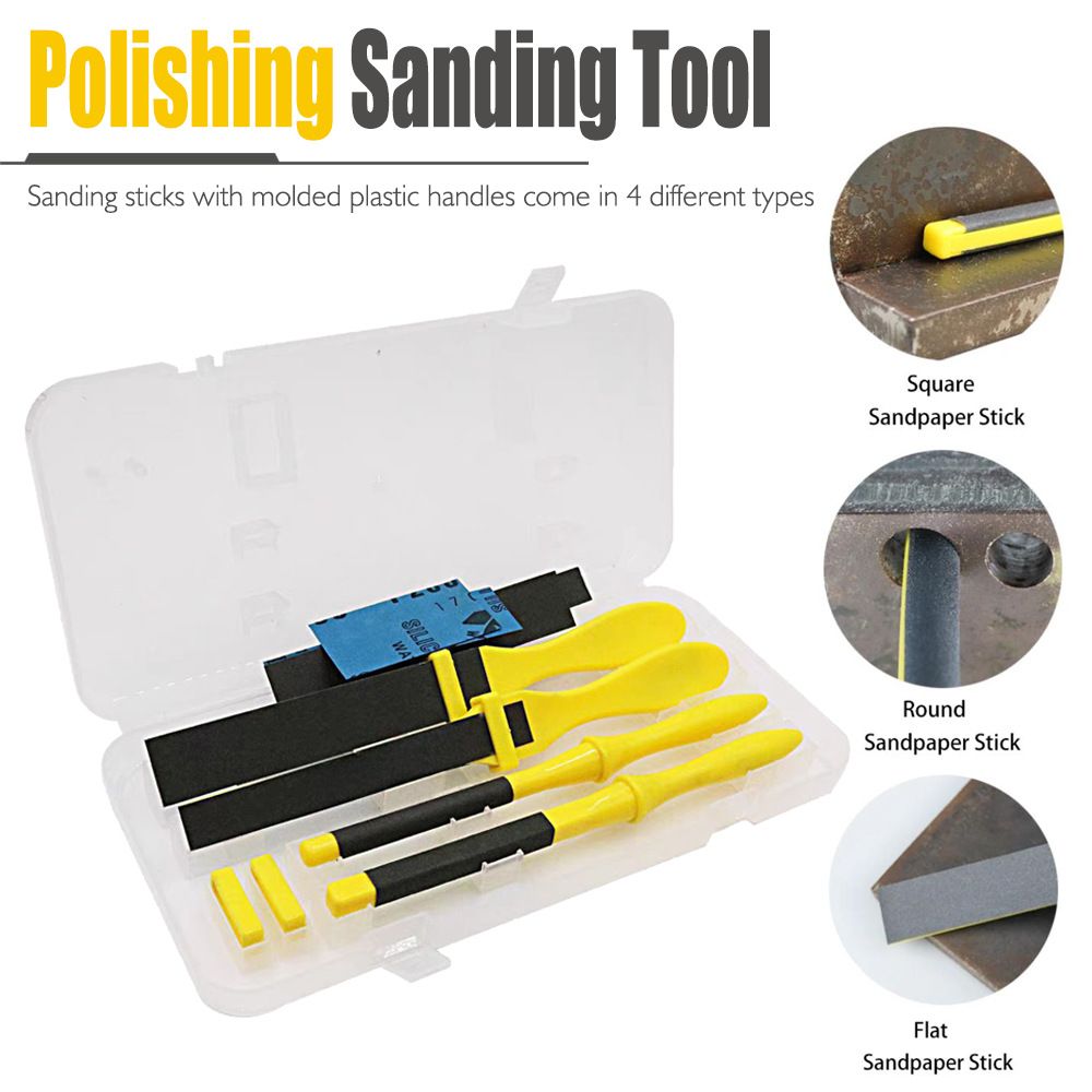 Hand Polishing Tool Threaded Rod Tensioners Wooden Sandpaper Holder Shelf Glass Plate Sandpaper Round