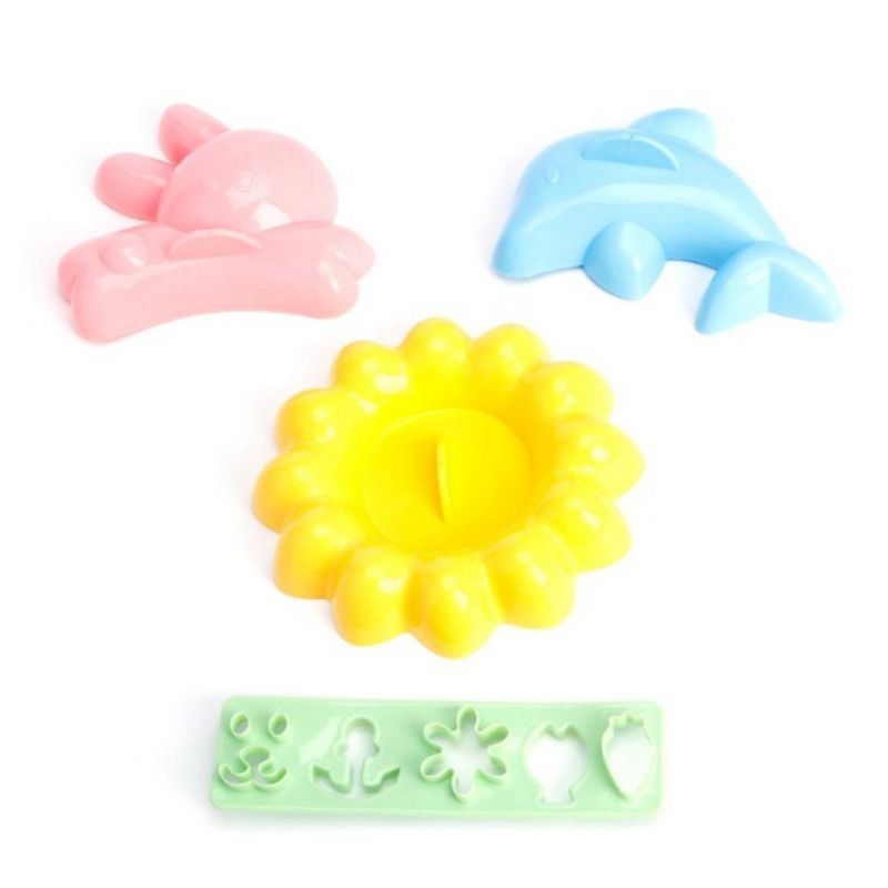 Rice Shaper Boil Egg Molds Stencils for Kids Bunny Stencil Kitchen Animal Molds Onigiri Shaper Rice Ball Makers Onigiri Maker