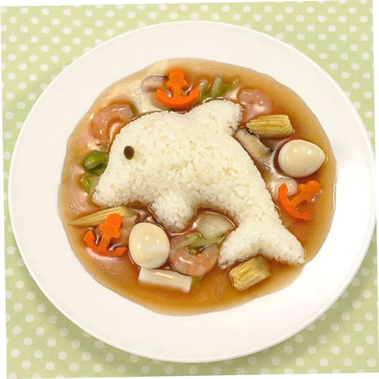 Rice Shaper Boil Egg Molds Stencils for Kids Bunny Stencil Kitchen Animal Molds Onigiri Shaper Rice Ball Makers Onigiri Maker