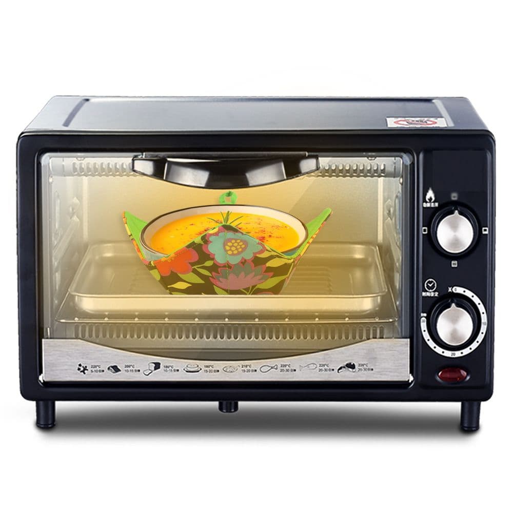 Bowl Holder Microwave Safe Hot Bowl Huggers Square Design Multicolor