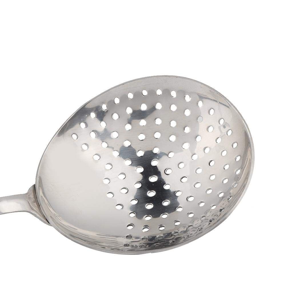 Stainless Steel Skimmer Strainer, Ice Drink Filter Spoon Strainer Cocktail Bartender Tools Bar Accessor Kitchen Frying Food Pasta
