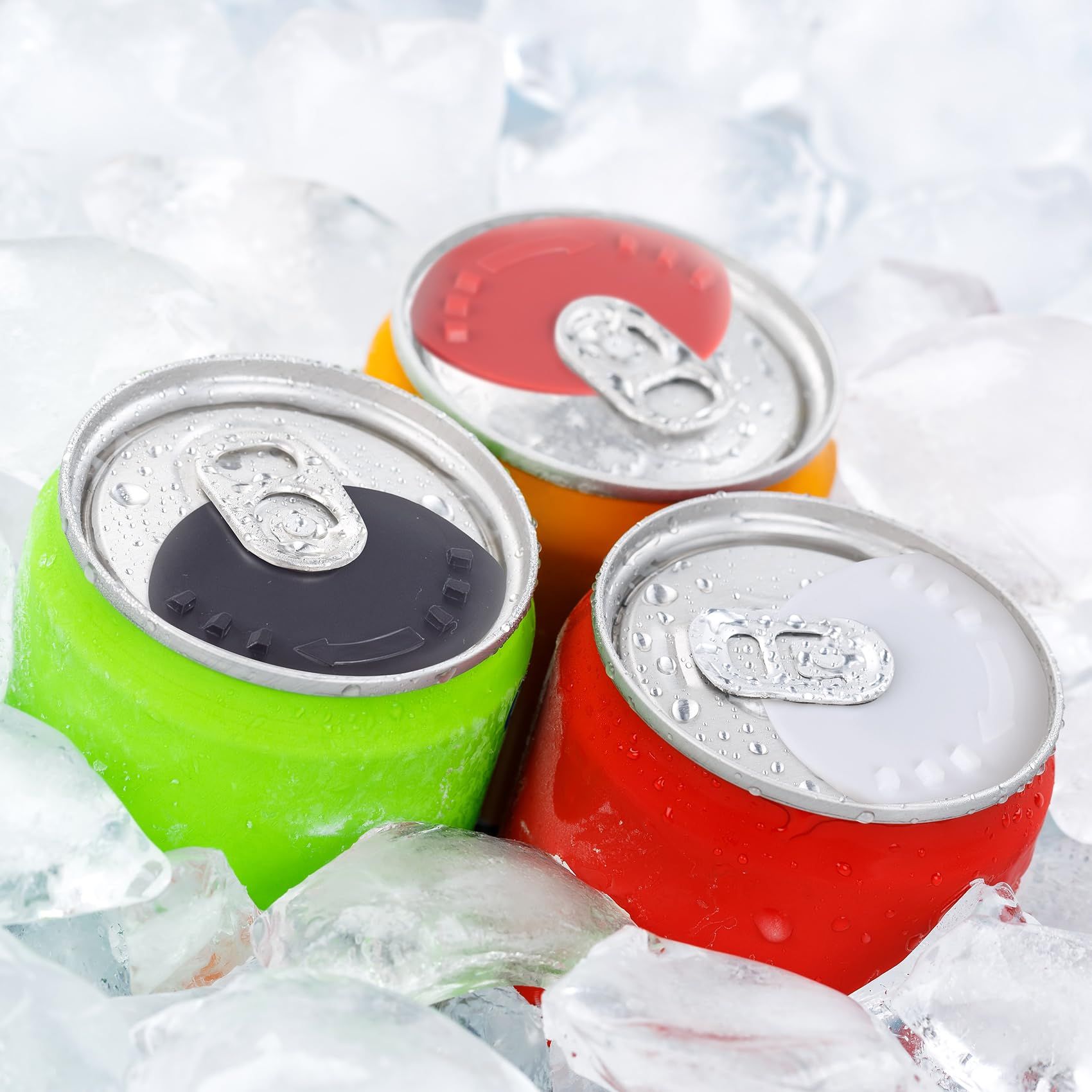 Soda Can Covers Lids 6pcs, Plastic Can Covers for Soda Lid Drink Beer Pop Beverage, Can Sealer Cap Closer Top Protector