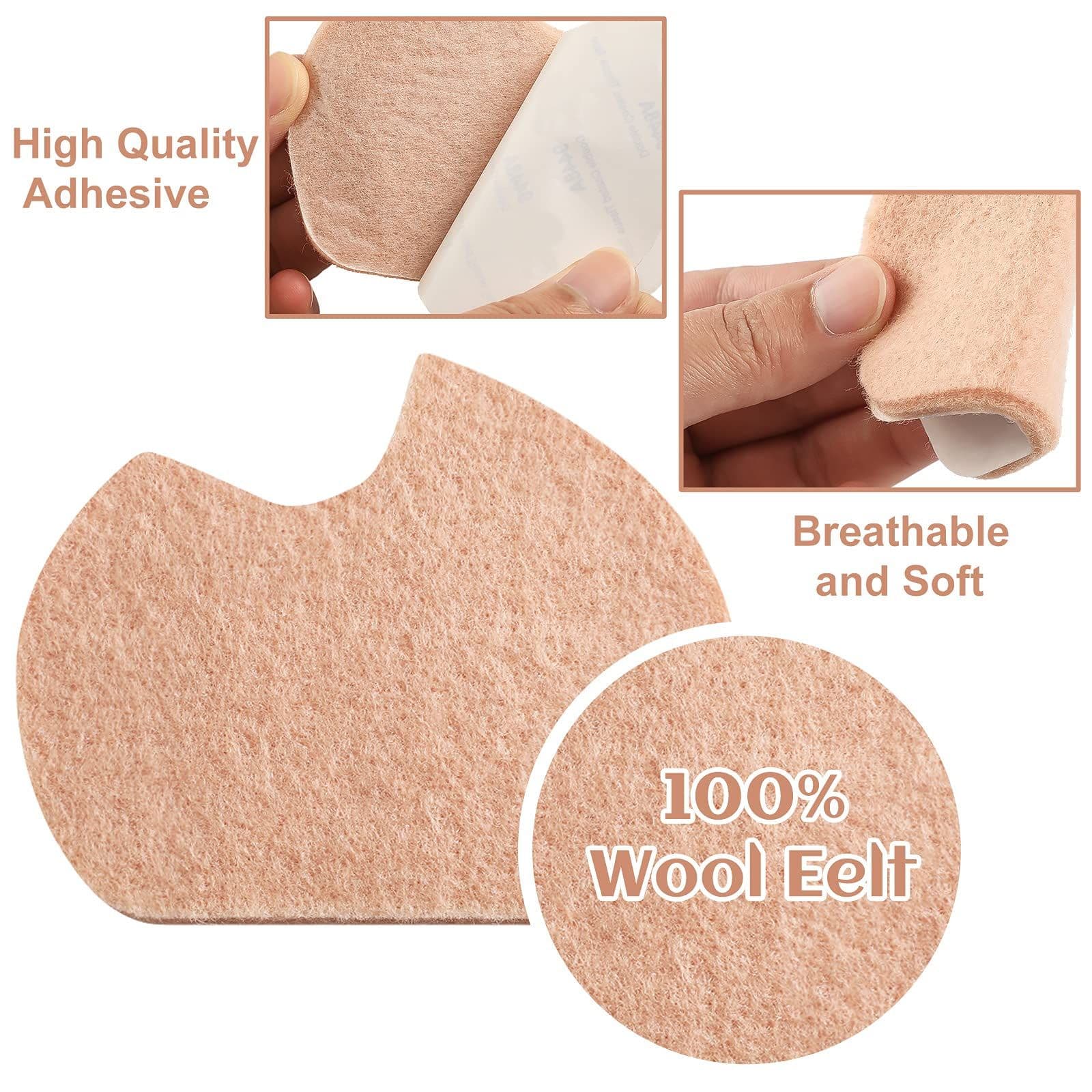 24 Piece Forefoot Cushion Pads for Dancer Sesamoiditis Pain Relief Beige