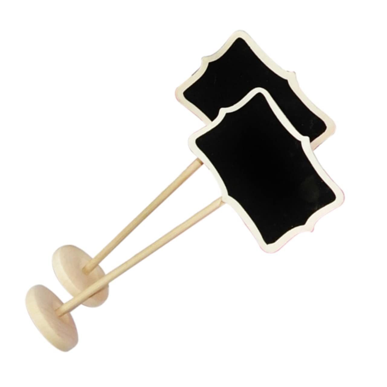 10pcs Badge Tags Christmas Tree Decorations Mini Blackboard Table Logo Table Business Card Mini Blackboard with Base