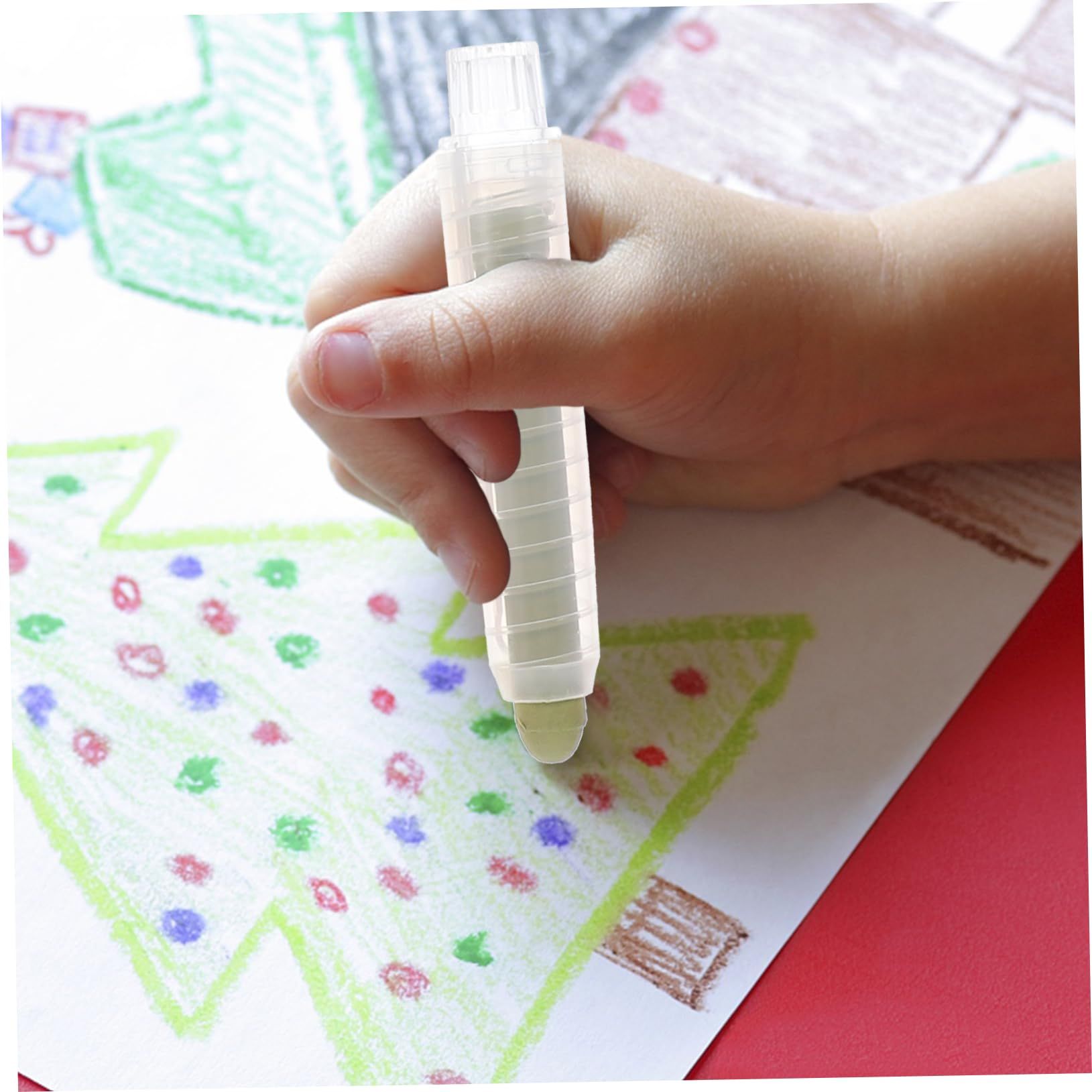 20pcs Non-toxic Dustless Chalk for Kids, Colored Sidewalk Chalk With Holder The Best Art Tool for Blackboard Kids Children Drawing Writing