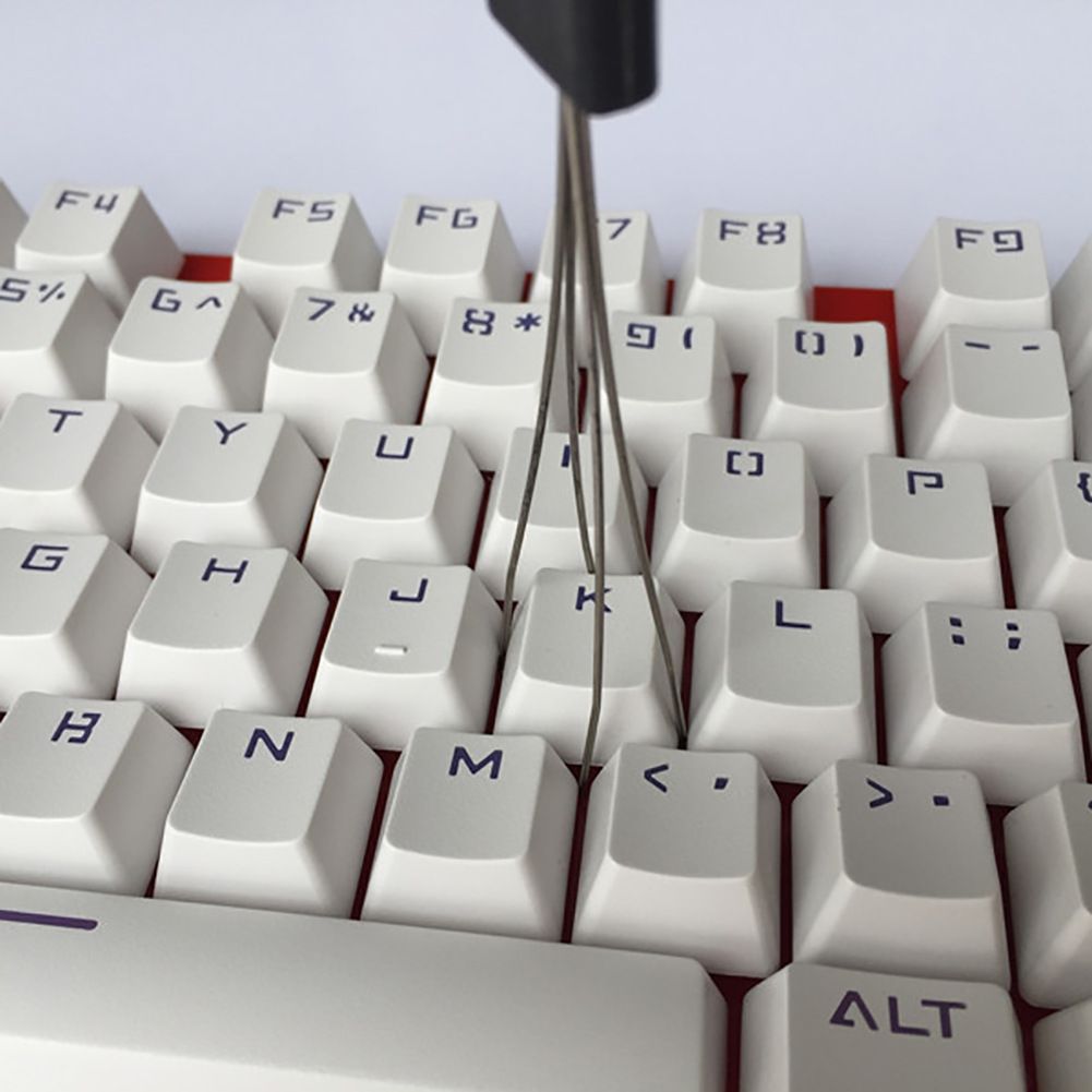 Metal universal computer keyboard cover remover, mechanical keyboard cover removal and cleaning tool, keycap extractor