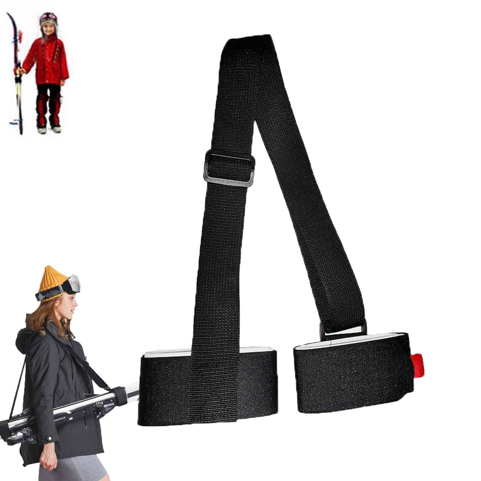 Ski Straps, Ski Straps for Carrying, Ski Carrier Strap, Ski Harness, Snowboard Binding Straps Ski Carrying Strap