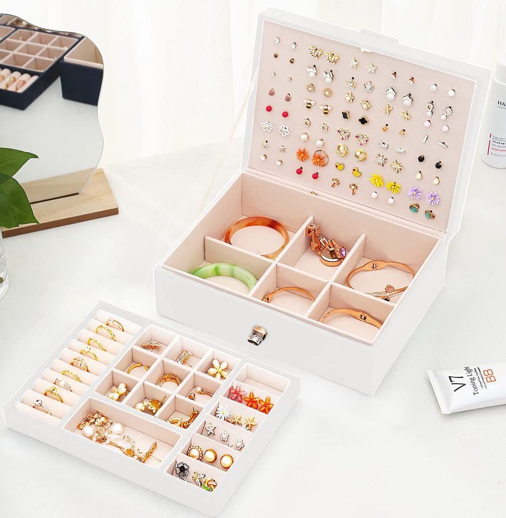 Girl Earrings Jewelry Box Jewelry Storage Box Teenage Girl Earrings Storage Box Jewelry Box Earring Rack Storage Box