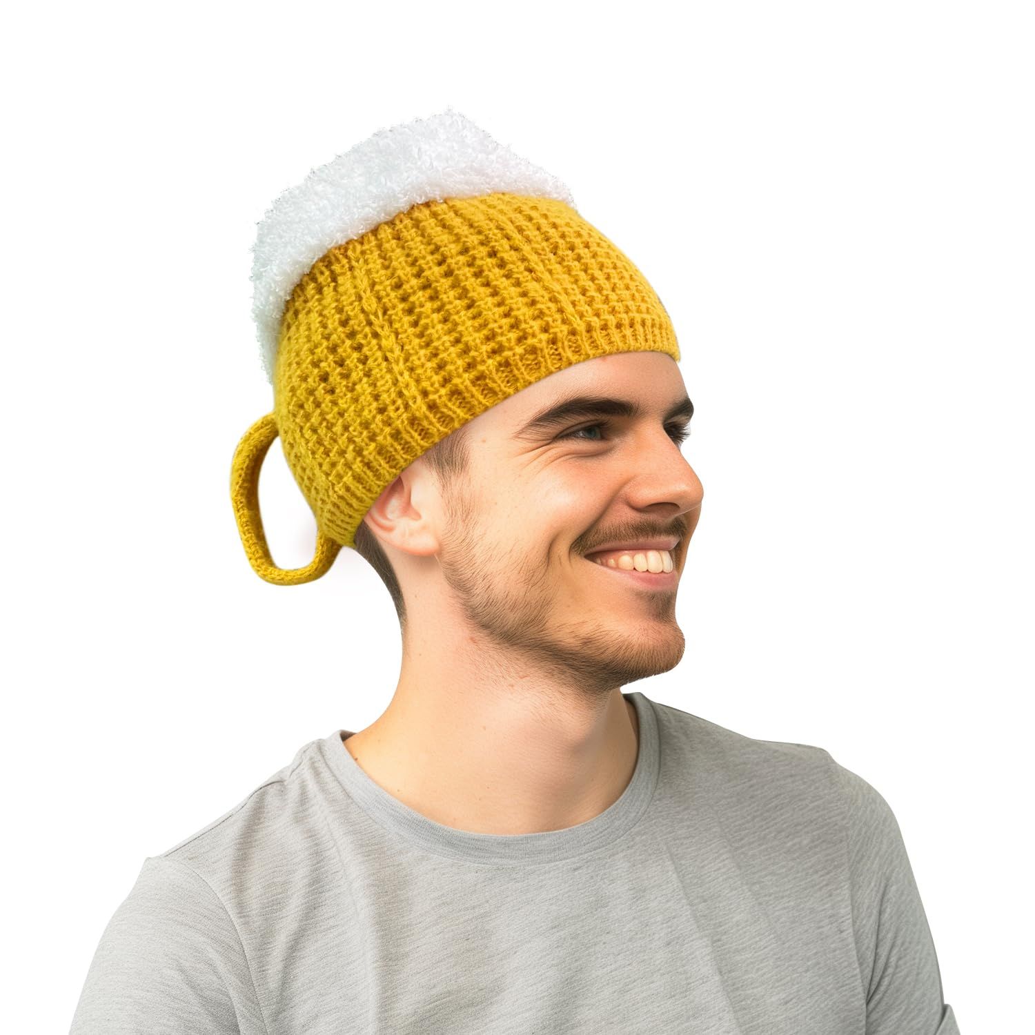 Beer Hat, Cool Beer Gifts for Beer Lovers Father's Day Gift Cute Birthday Christmas Halloween White Elephant Gifts for Adults