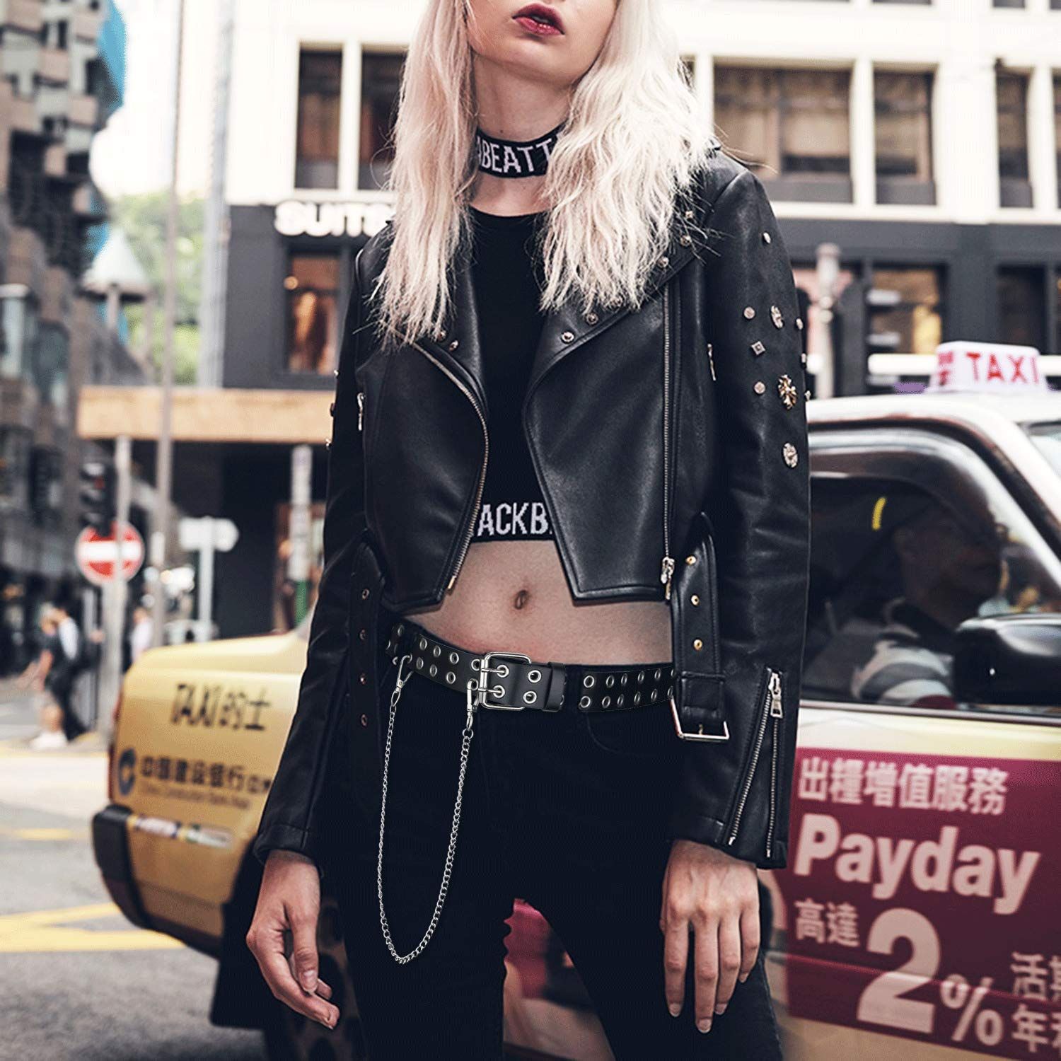 Punk style belt, women's Korean version jeans, fashionable decoration pants belt, corns chain belt, belt