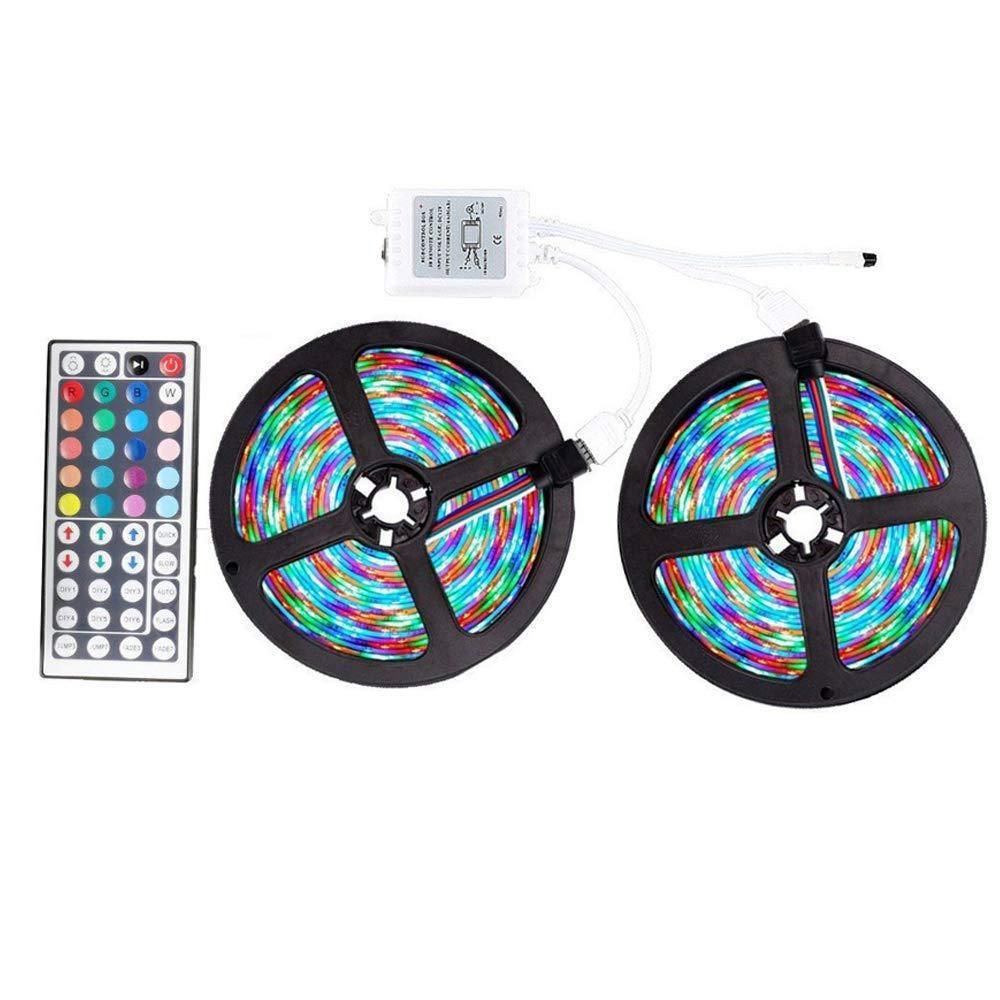 LED Lights Waterproof Color Changing Light Strips with Remote 32.8ft LED Lights for Room, Bedroom, Kitchen, Yard, Party