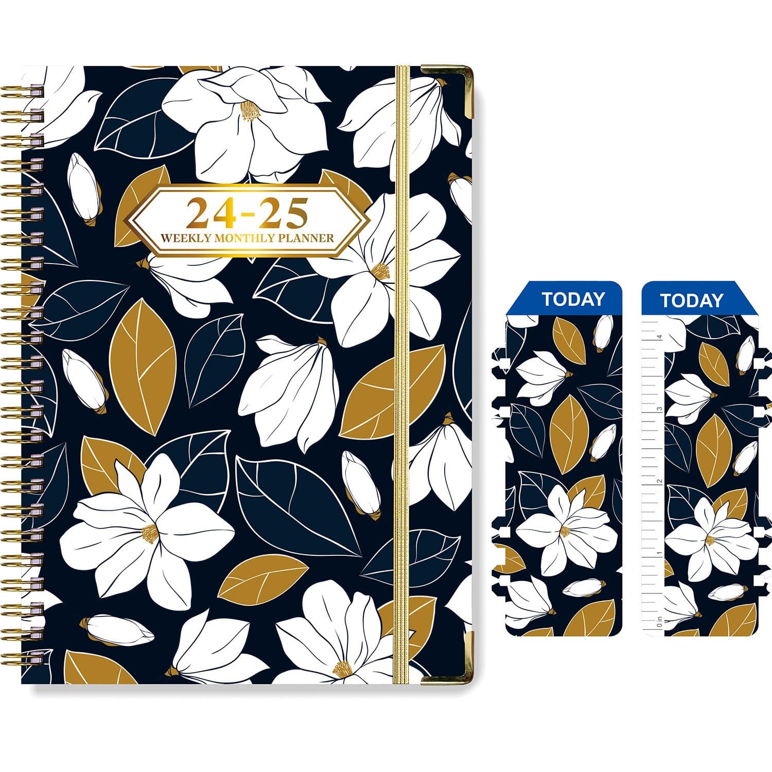 Planner 2024-2025 Academic Planner 6.4" x 8.5" Floral Theme Twin-Wire Binding