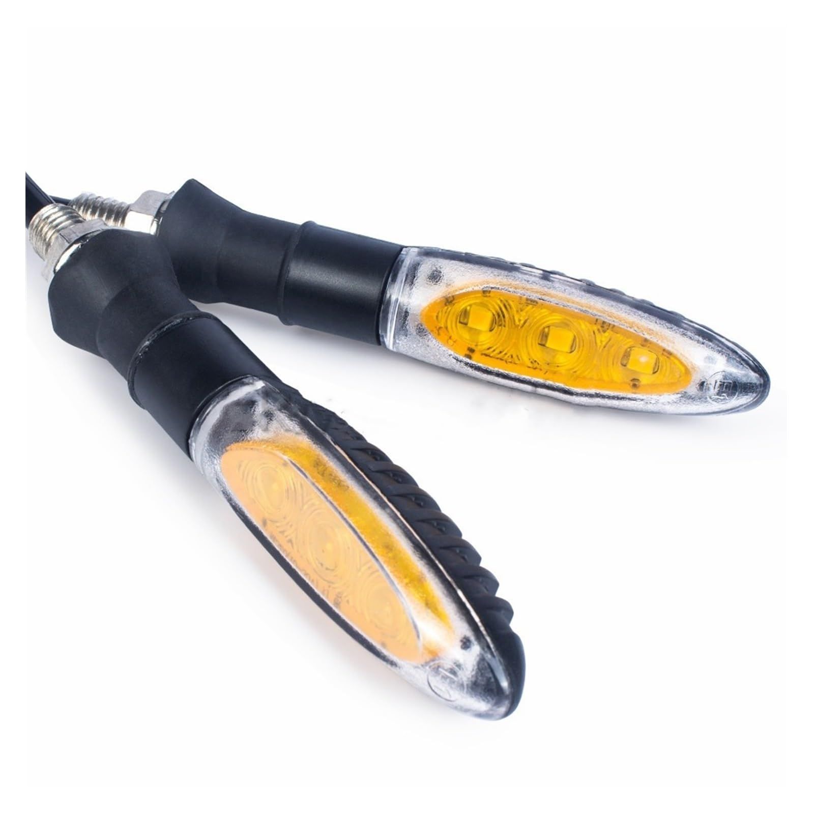 1pairs Turn Signals Motorcycle LED Turn Signals Yellow Signal Lamp Motorbike Front Rear Flashing Signal Light Motorcycle