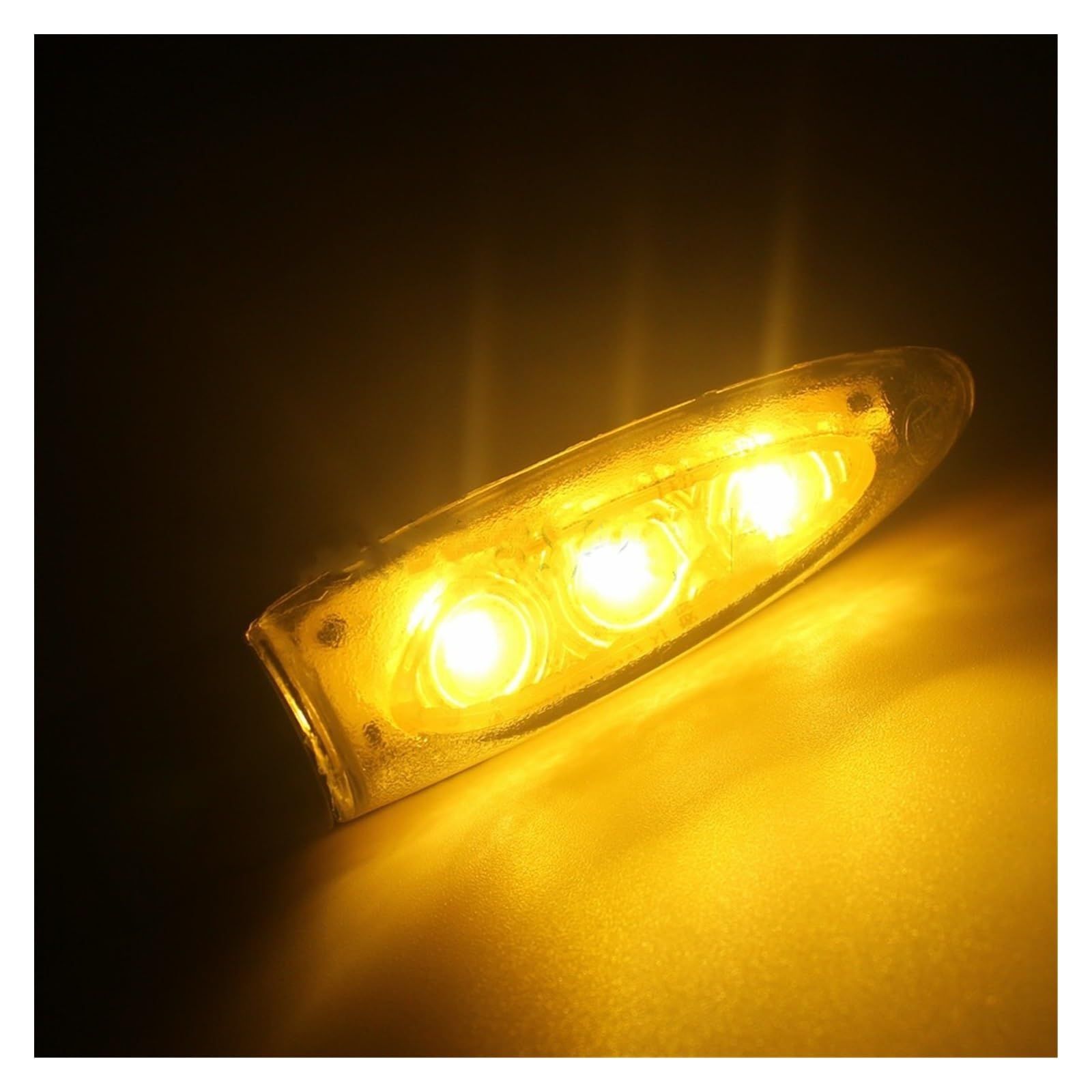 1pairs Turn Signals Motorcycle LED Turn Signals Yellow Signal Lamp Motorbike Front Rear Flashing Signal Light Motorcycle