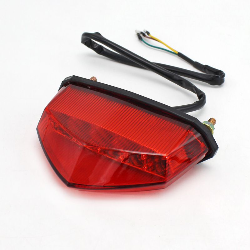 2 pcs sport Motorcycle 12V Universal 15LED Taillight License Plate Light LED ATV Rear Tail Brake Stop Tail Light Indicator