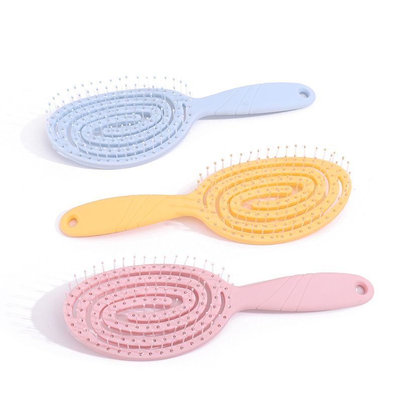 Cute Detangling Brush for Natural,Dry,Wet,Curly, Straight Hairbrush,Girl Accessories, 3 Pack Set Folding Lightweight Hair Brush