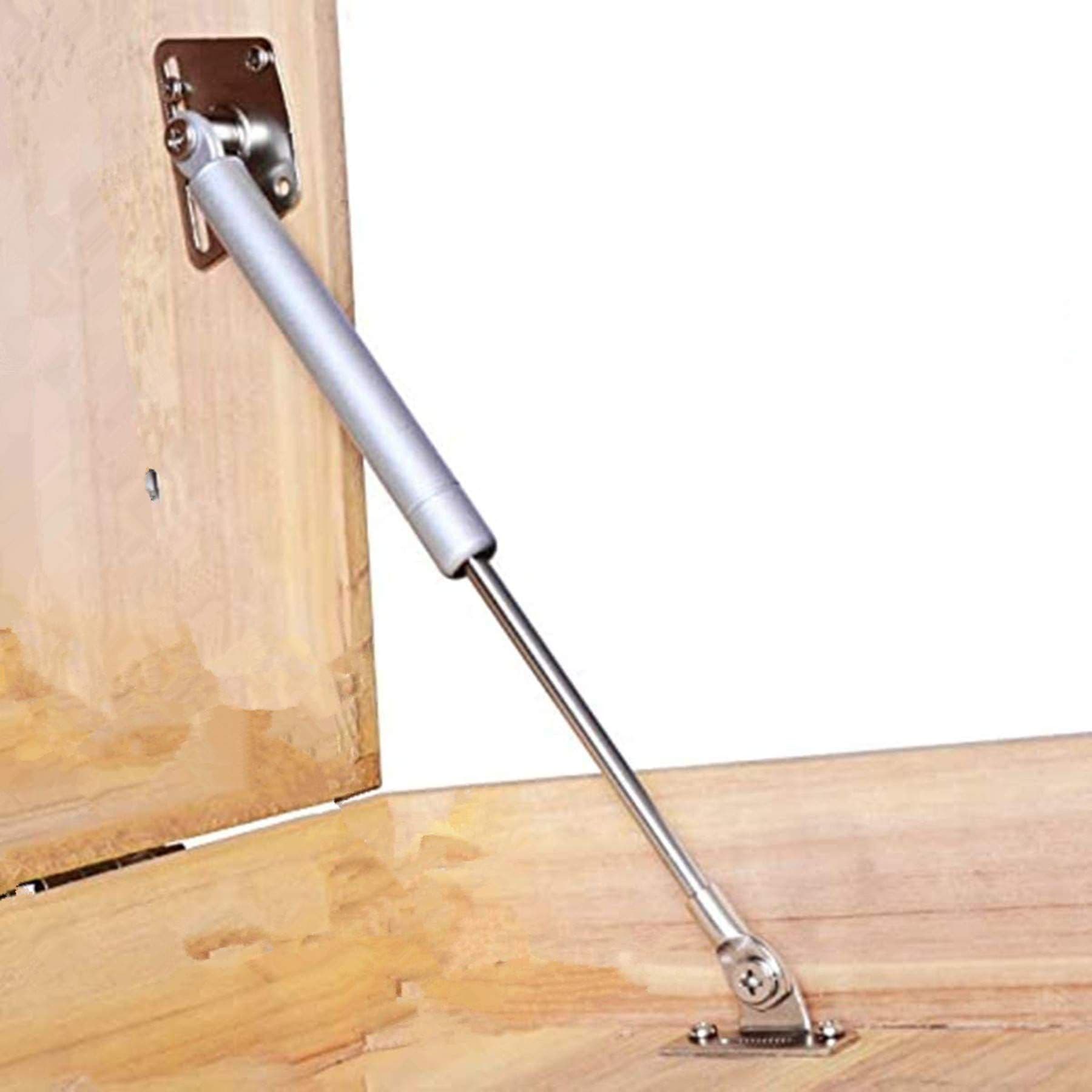 Gas Strut Lift Support 2 Pack Pneumatic Cabinet Door Hinges Satin Nickel