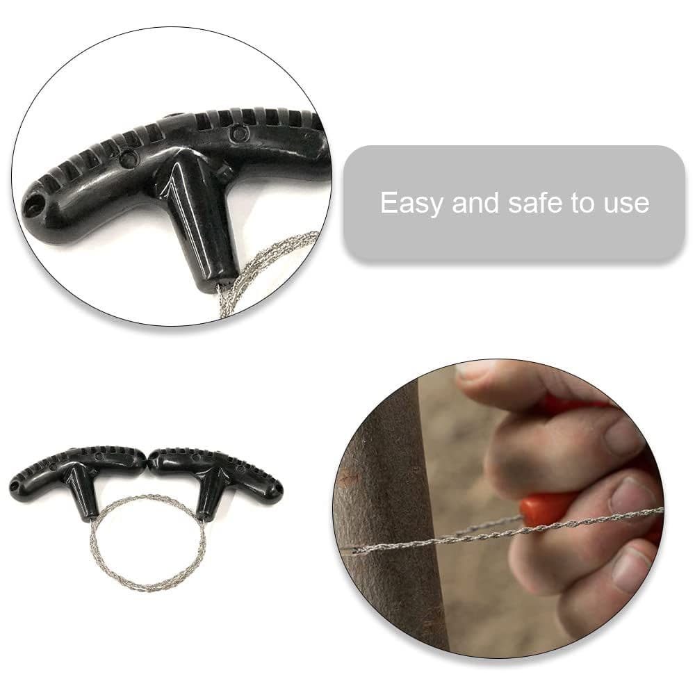 Pocket Chainsaw Stainless Steel Folding Hand Saw Compact Lightweight for Emergency Outdoor Survival Camping