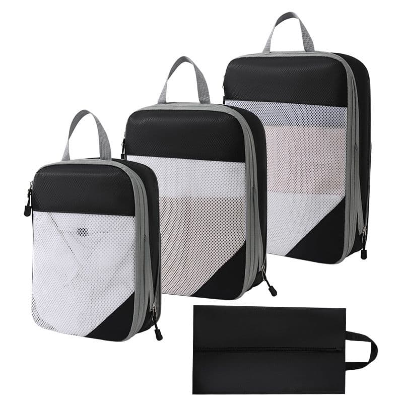 Travel Organizer Compression Packing Cubes:4Set Lightweight Luggage Organizer Bags for Travel - Essentials Accessories for Luggage
