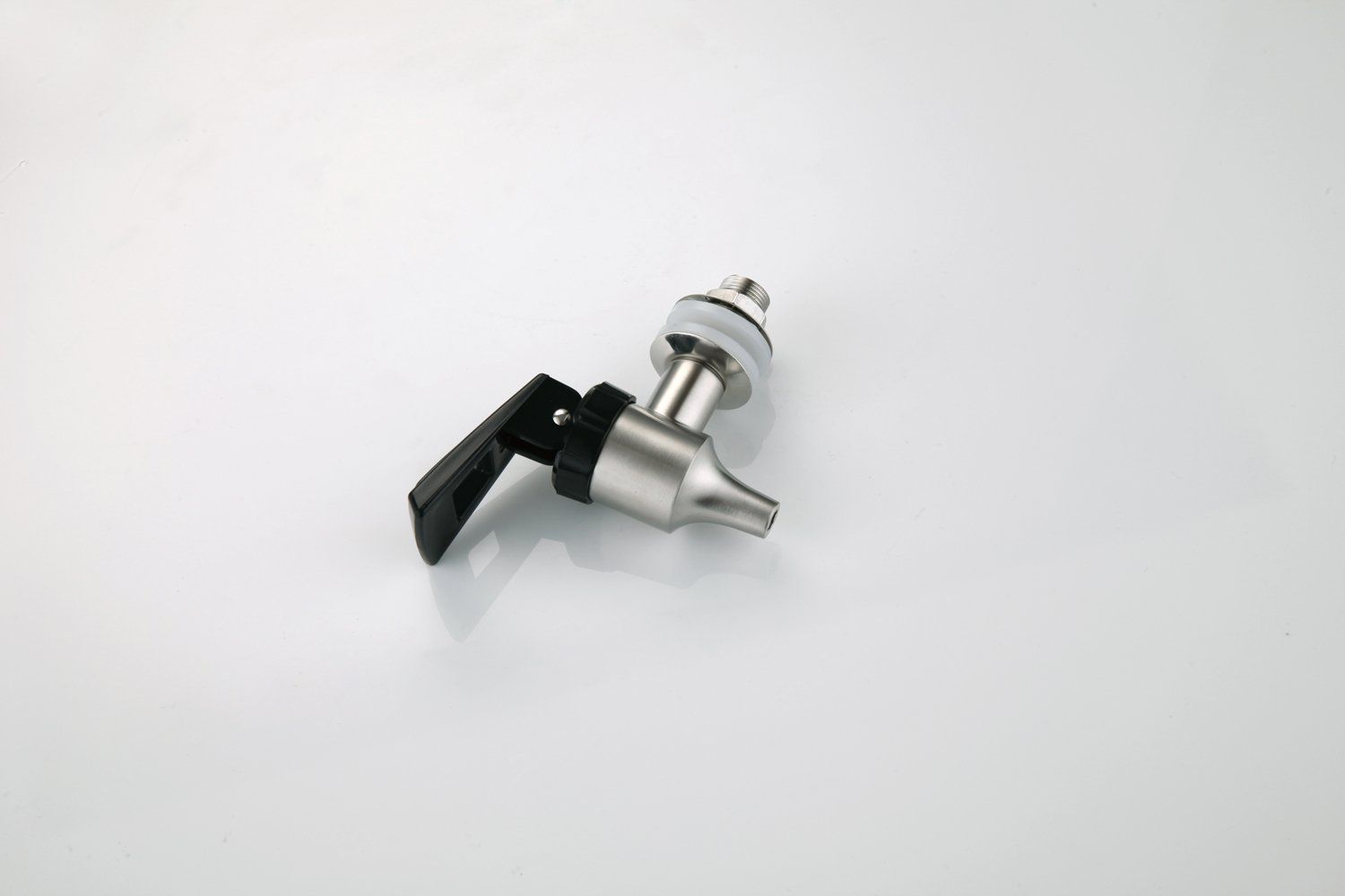 Stainless Steel Beer Beverage Dispenser Replacement Spigot Faucet Black Handle for Coffee Jar Juice Cold Hot Water Wine Beer