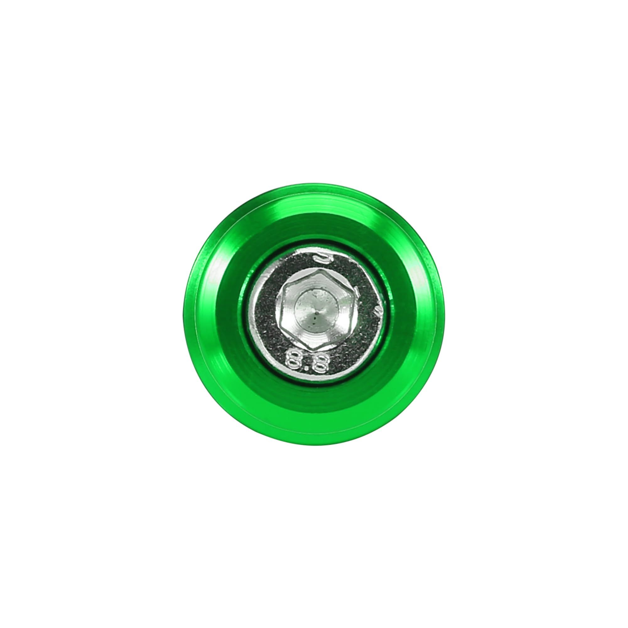 2pcs 8mm Green Aluminum Alloy Motorcycle CNC Swing Arm Spool Slider Stand Shape for economical and practical.