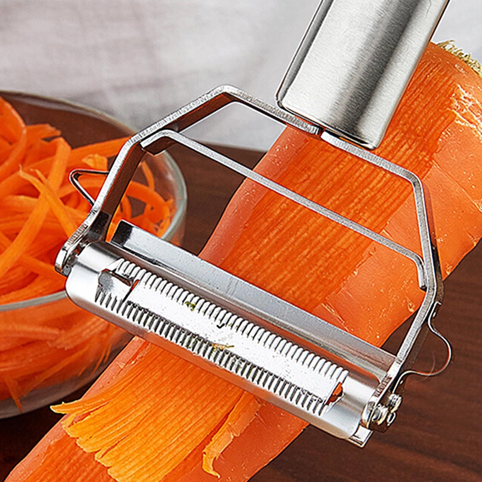 Vegetable Peeler Peeler Vegetable Peeler Dual Blade Stainless Steel Cutter Slicer with Cleaning Brush Carrot Cucumber Fruit