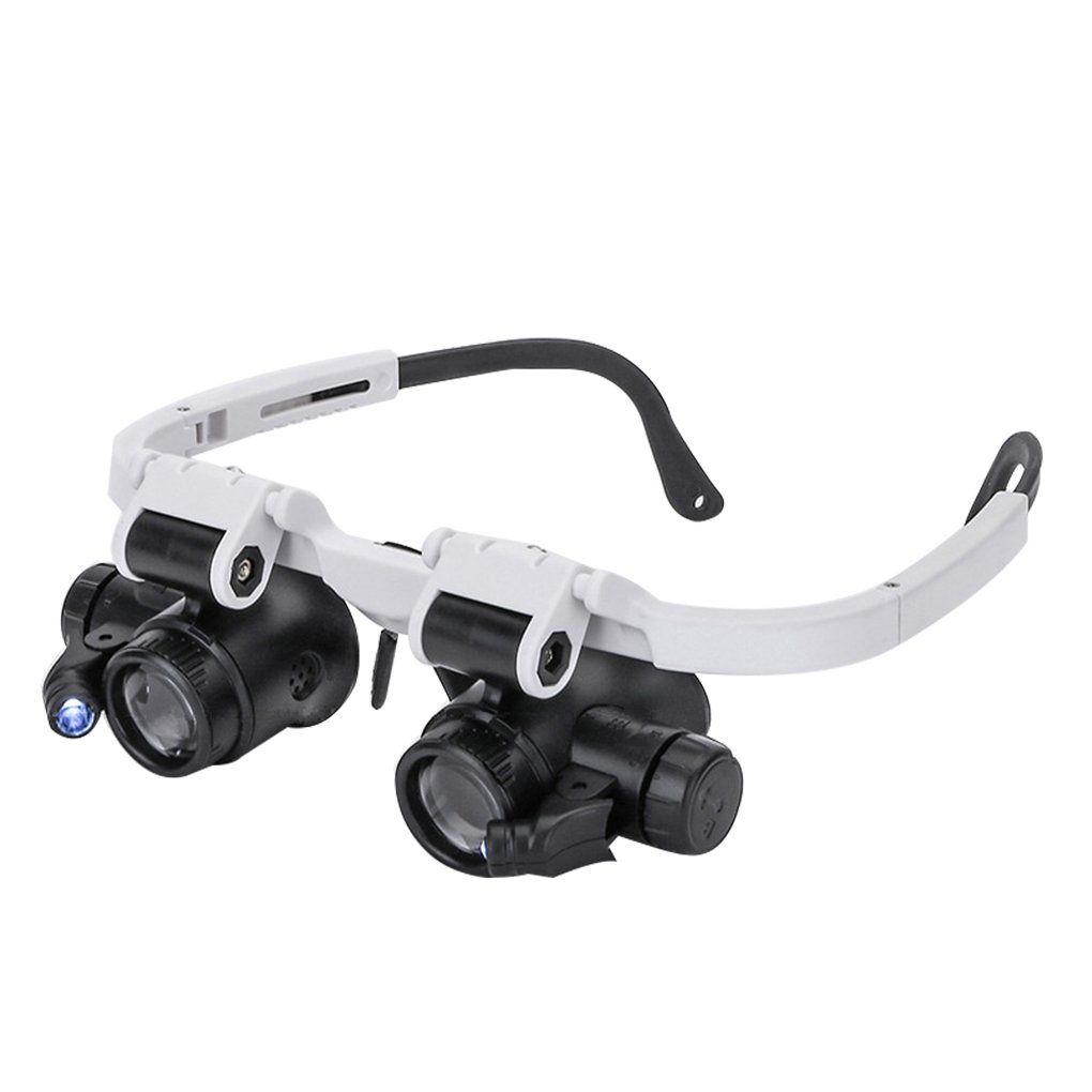 Glass Eye Magnifying Repair Tool Watchmaking Coin Stamp Currency Book Errors Jewelry Necklace Magnifier Glasses Beading Biology